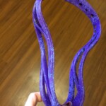purple/blue splatter dye